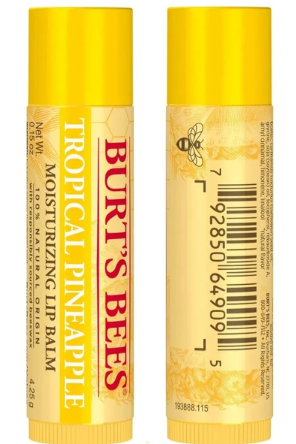 Burt's Bees Lip Balm - Tropical Pineapple